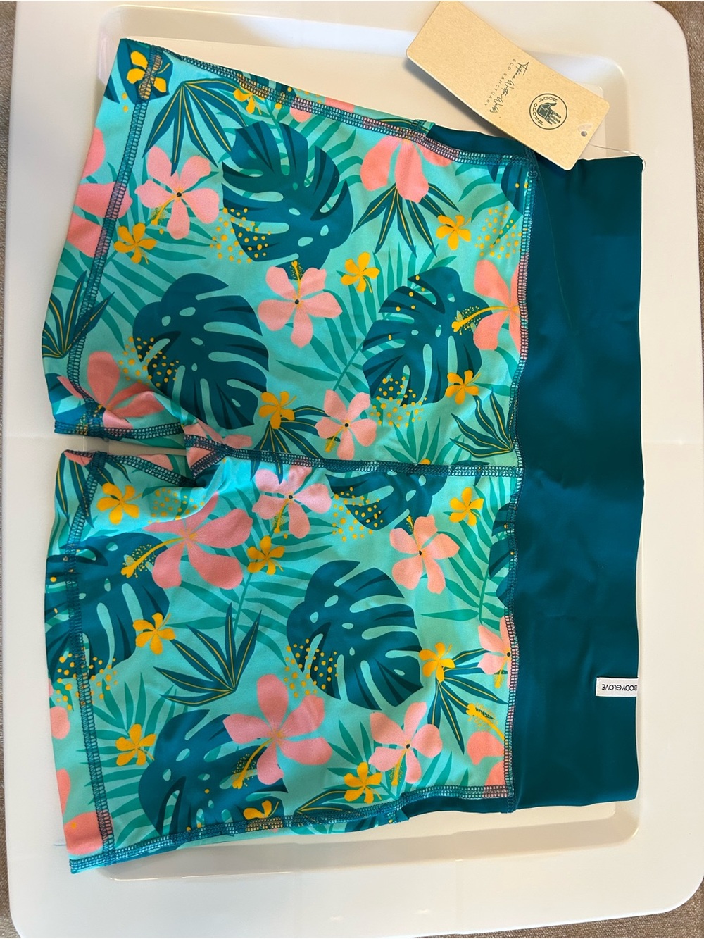 Body Glove SET Splash Shorts and Equalizer Bra Flor Nove/Sea Mist Size L NWT - Picture 6 of 14